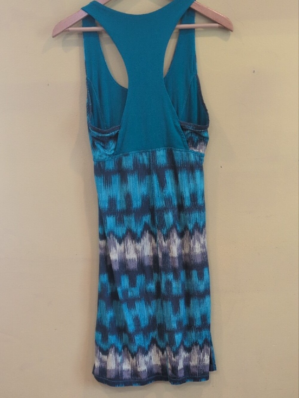 The North Face Teal and Navy Racerback Patterned Dress - Picture 3 of 3